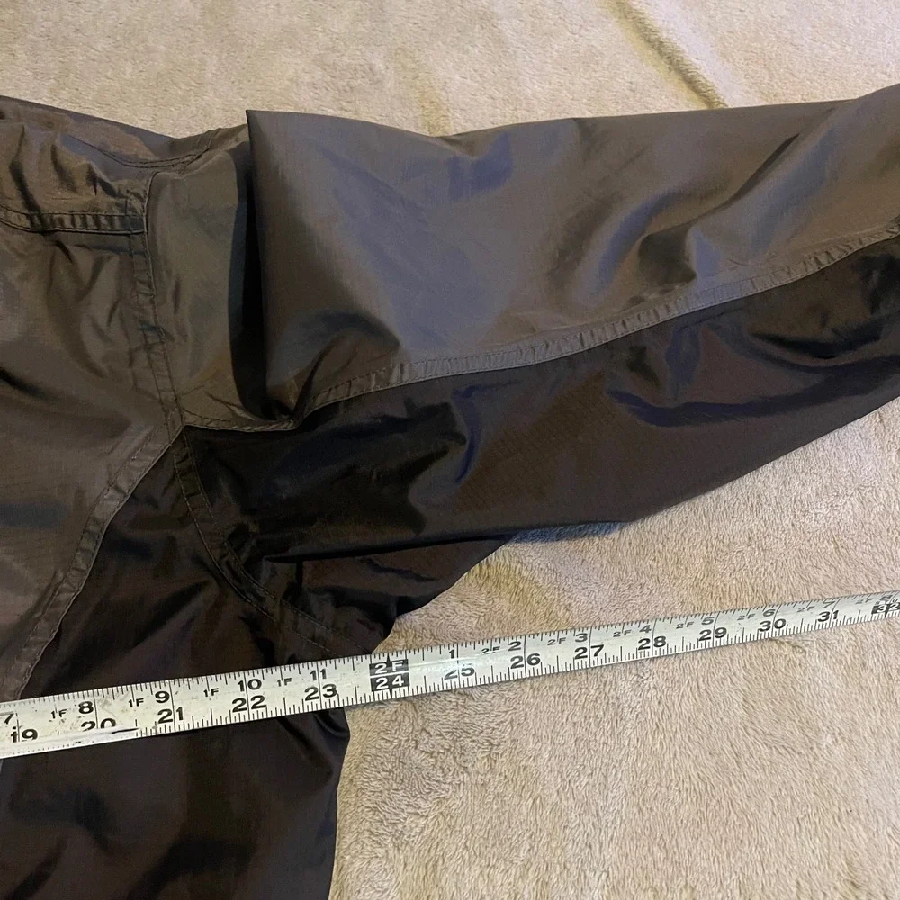 Olympia Moto Sports Jacket Mens Large Gray Ripstop Nylon Full Zip Motorcycle